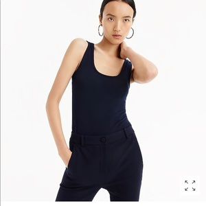 NWT JCrew Navy 365 stretch body suit/tank sz m